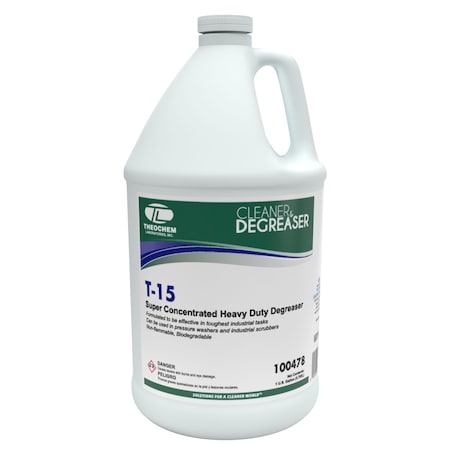 Theochem Super Heavy Duty Degreaser Concentrate, 1 gal Bottle, Liquid, Blue, 4 PK 100478-99990-7G